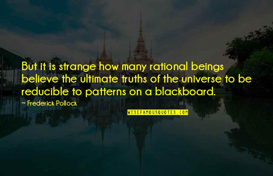 Audibles Amazon Quotes By Frederick Pollock: But it is strange how many rational beings