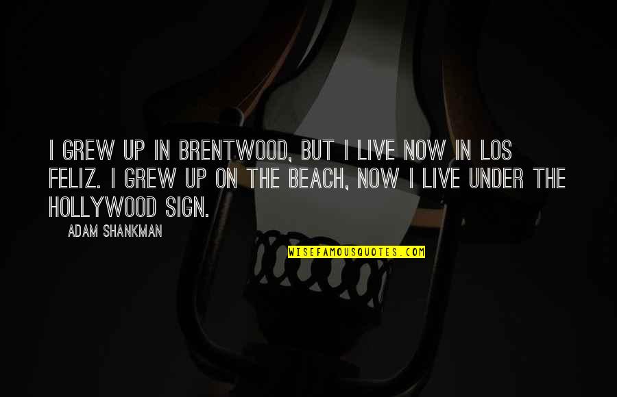 Auditur Quotes By Adam Shankman: I grew up in Brentwood, but I live Auditur Quotes By Adam Shankman: I grew up in Brentwood, but I live