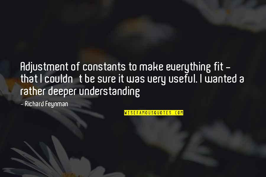 Audm Podcast Quotes By Richard Feynman: Adjustment of constants to make everything fit - Audm Podcast Quotes By Richard Feynman: Adjustment of constants to make everything fit -
