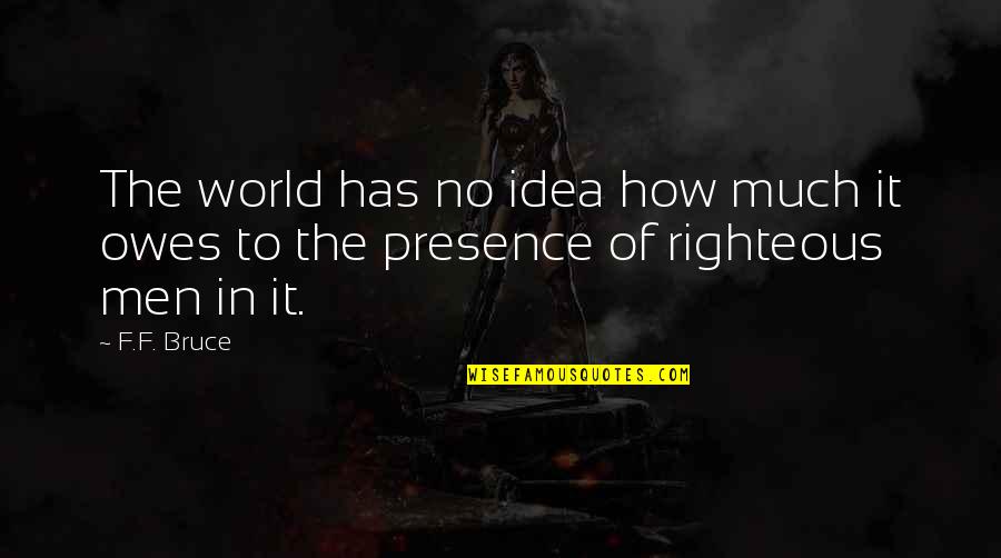 Aufheben Philosophy Quotes By F.F. Bruce: The world has no idea how much it