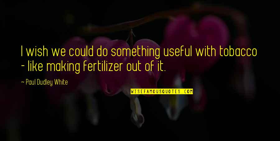 Aufray Celine Quotes By Paul Dudley White: I wish we could do something useful with Aufray Celine Quotes By Paul Dudley White: I wish we could do something useful with