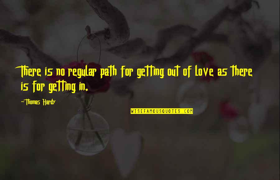 Aufruf Invitation Quotes By Thomas Hardy: There is no regular path for getting out