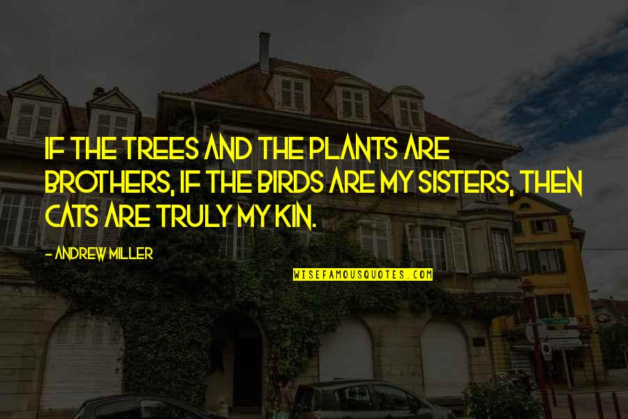 Auger Teeth Online Quotes By Andrew Miller: If the trees and the plants are brothers,