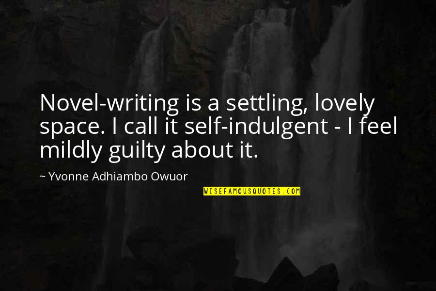 Augray Address Quotes By Yvonne Adhiambo Owuor: Novel-writing is a settling, lovely space. I call