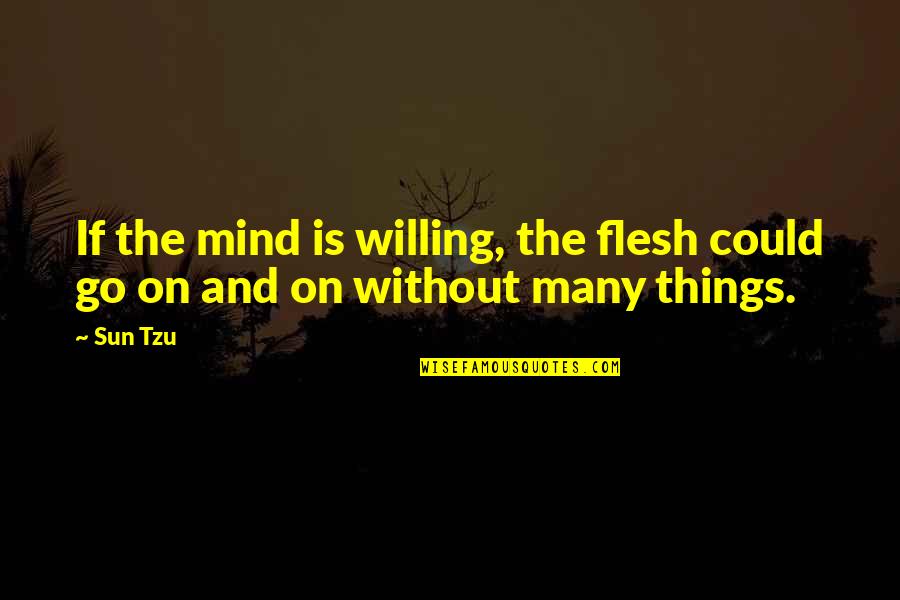 Augustinian Theodicy Quotes By Sun Tzu: If the mind is willing, the flesh could