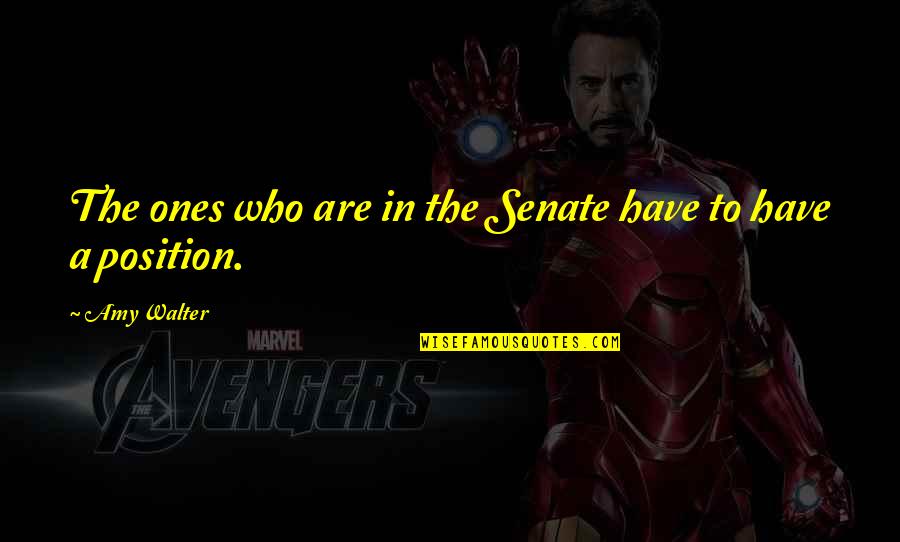 Aukstaitijos Quotes By Amy Walter: The ones who are in the Senate have