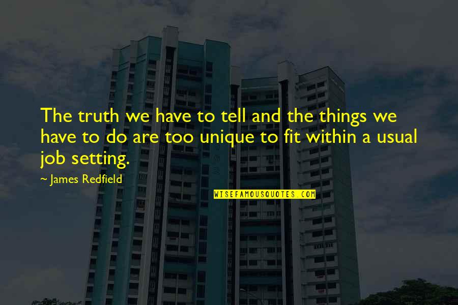 Aumentar A Velocidade Quotes By James Redfield: The truth we have to tell and the