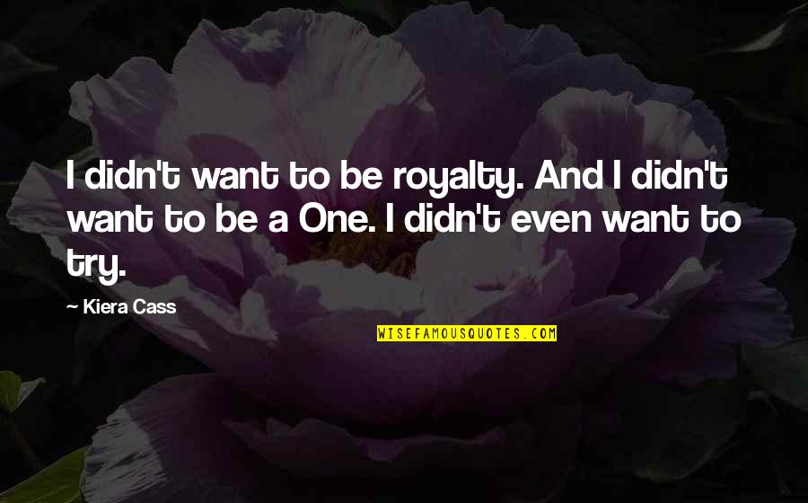 Aur Pyaar Ho Gaya Quotes By Kiera Cass: I didn't want to be royalty. And I