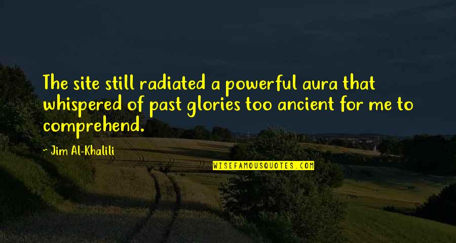 Aura Quotes By Jim Al-Khalili: The site still radiated a powerful aura that
