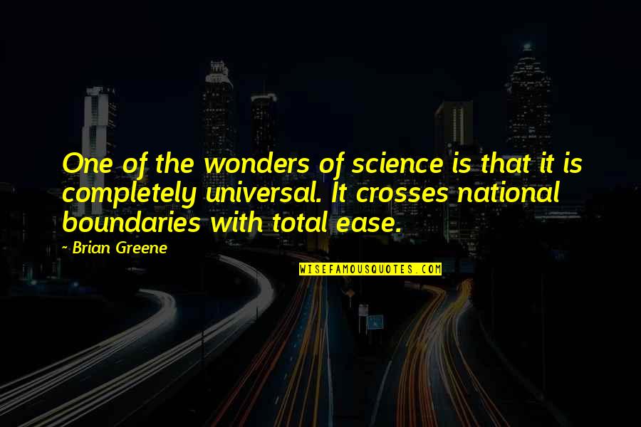 Aussie Rules Movie Quotes By Brian Greene: One of the wonders of science is that