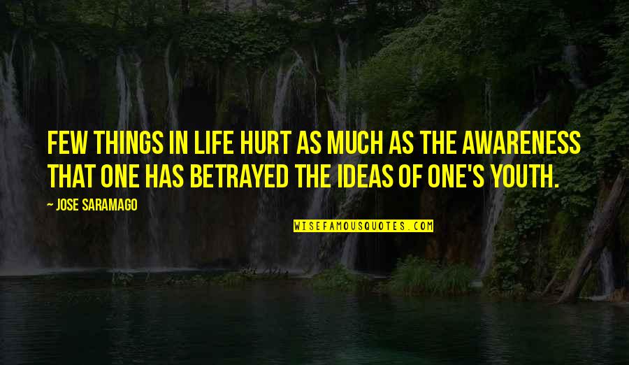 Authorizes Quotes By Jose Saramago: Few things in life hurt as much as