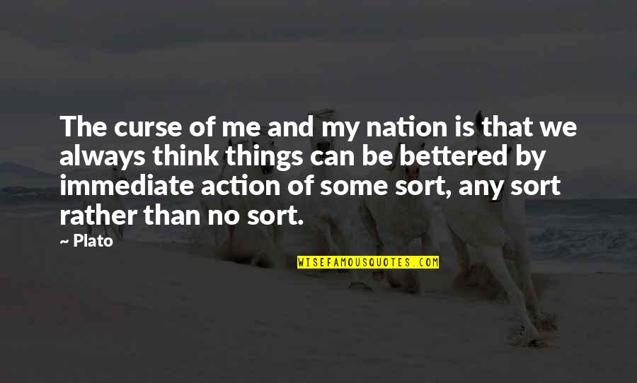 Automatically Download Quotes By Plato: The curse of me and my nation is