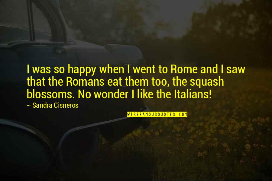 Autostrazi Romania Quotes By Sandra Cisneros: I was so happy when I went to Autostrazi Romania Quotes By Sandra Cisneros: I was so happy when I went to