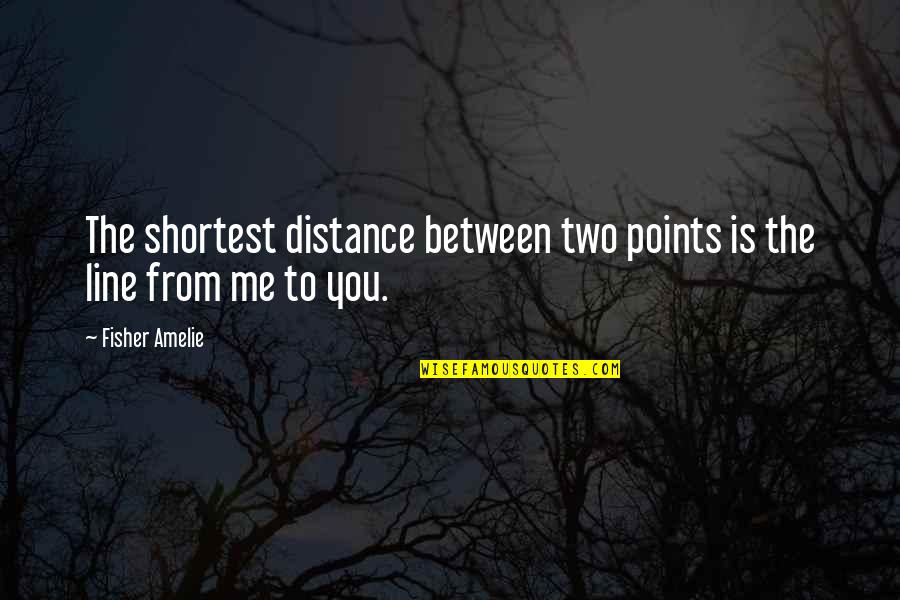 Aveling Barford Quotes By Fisher Amelie: The shortest distance between two points is the
