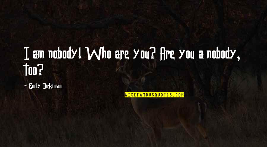 Avengers Initiative Nick Fury Quotes By Emily Dickinson: I am nobody! Who are you? Are you