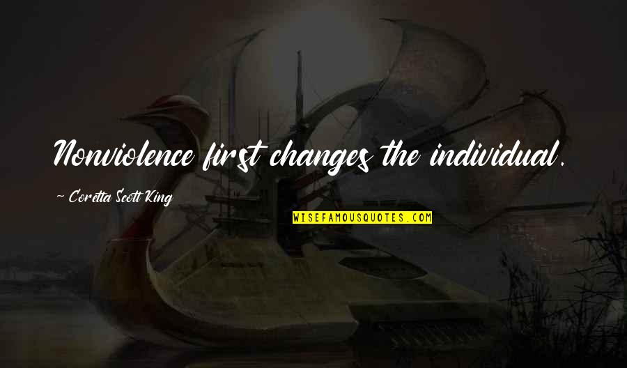 Avercamp Masterpieces Quotes By Coretta Scott King: Nonviolence first changes the individual. Avercamp Masterpieces Quotes By Coretta Scott King: Nonviolence first changes the individual.