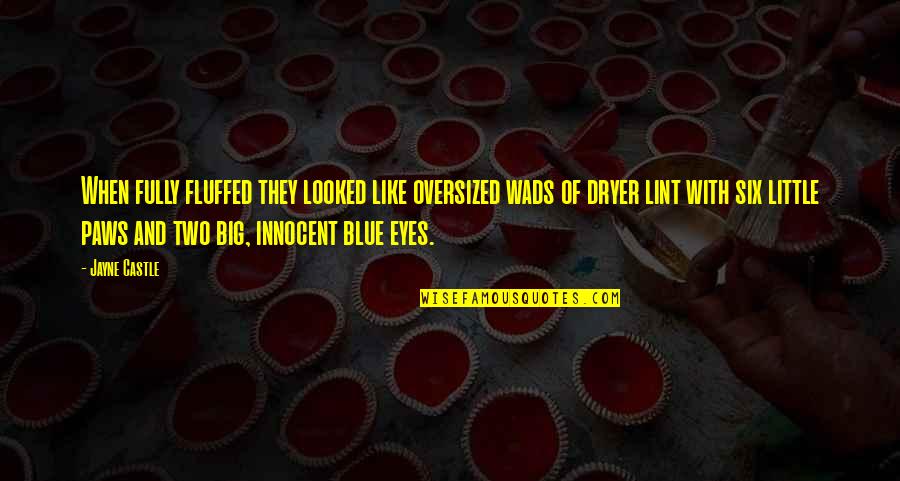 Averroism Quotes By Jayne Castle: When fully fluffed they looked like oversized wads Averroism Quotes By Jayne Castle: When fully fluffed they looked like oversized wads
