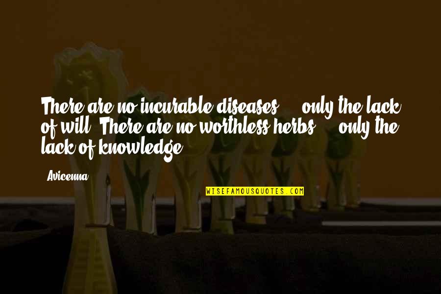 Avicenna's Quotes By Avicenna: There are no incurable diseases - only the