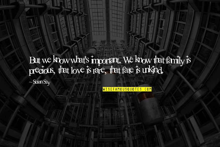 Avidez Rae Quotes By Susan Sey: But we know what's important. We know that Avidez Rae Quotes By Susan Sey: But we know what's important. We know that