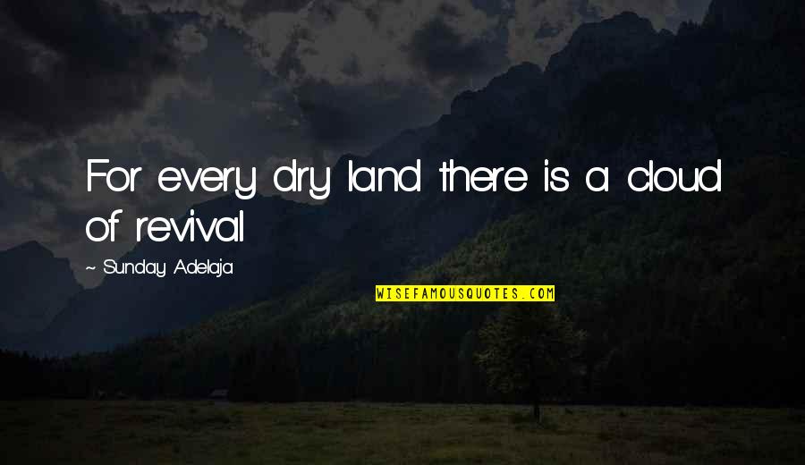 Avivit Zingher Quotes By Sunday Adelaja: For every dry land there is a cloud