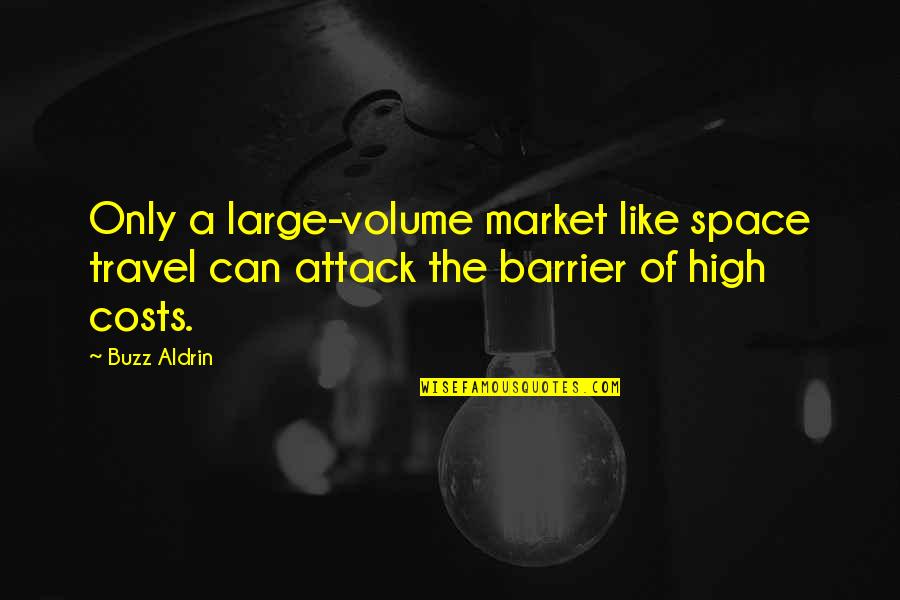 Aviv's Quotes By Buzz Aldrin: Only a large-volume market like space travel can