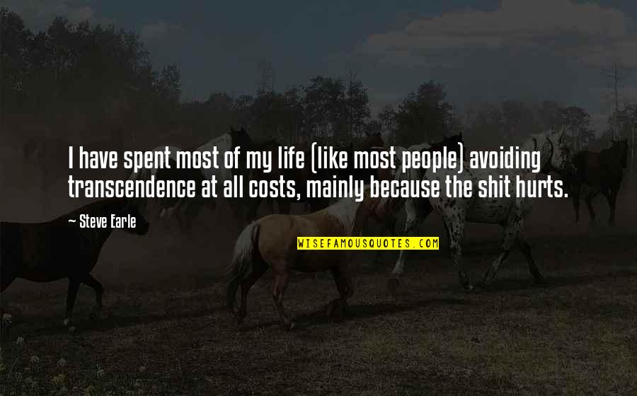 Avoiding People Quotes By Steve Earle: I have spent most of my life (like