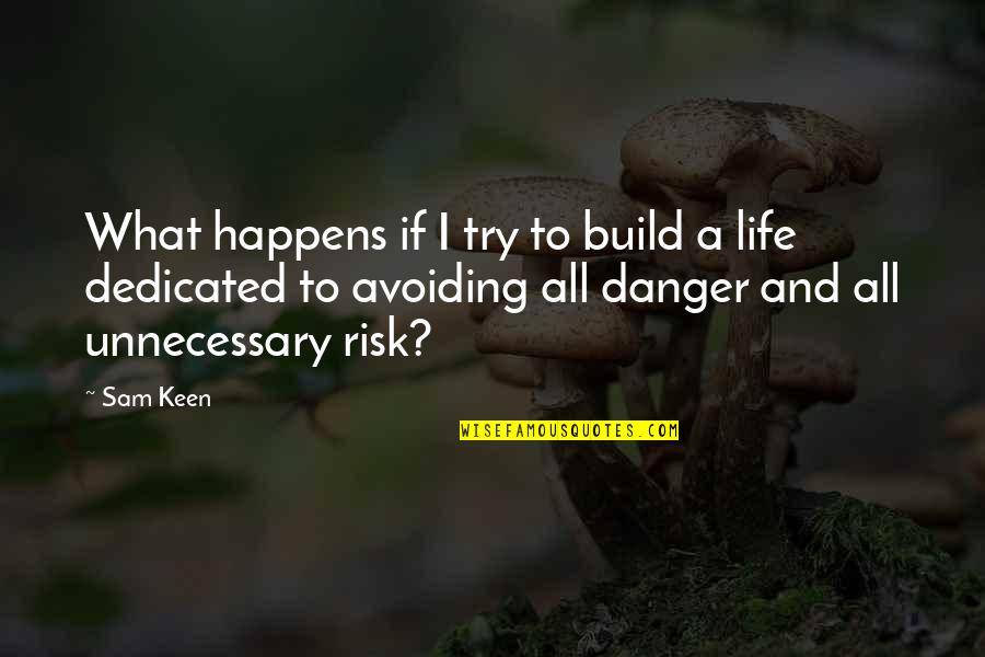 Avoiding Risk Quotes By Sam Keen: What happens if I try to build a