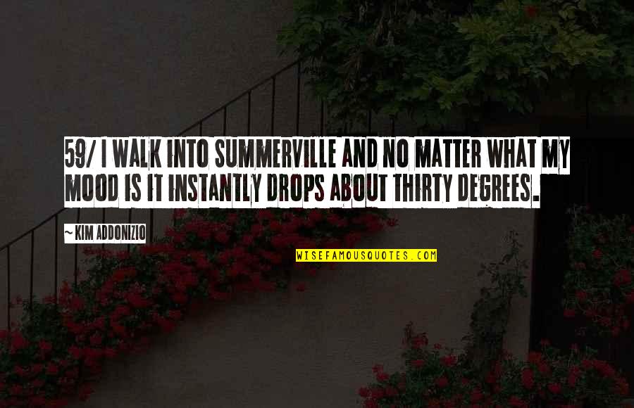 Avowstech Quotes By Kim Addonizio: 59/ I walk into Summerville and no matter