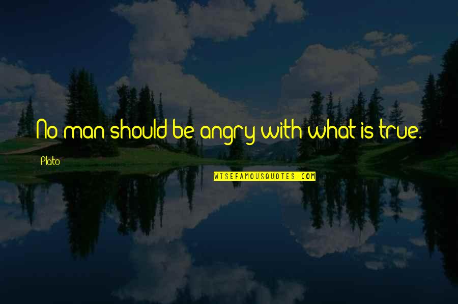 Avrial Mendoza Quotes By Plato: No man should be angry with what is