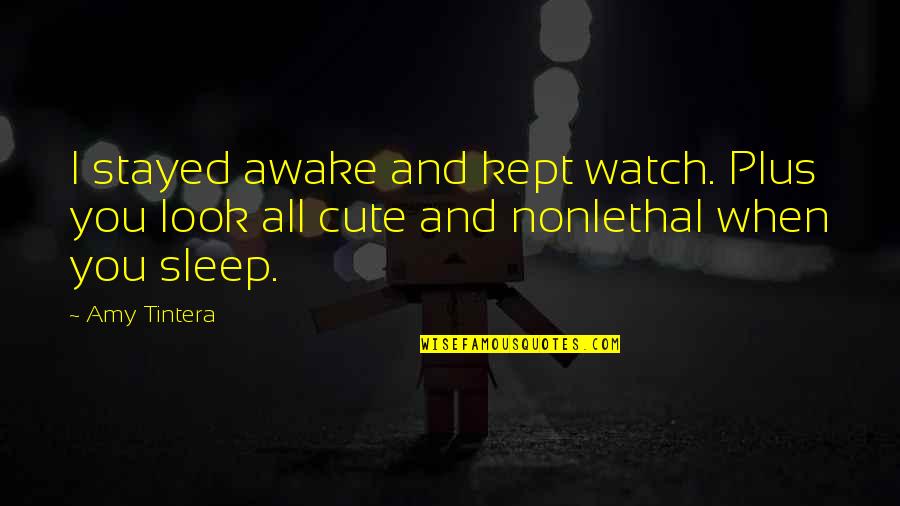 Awake Quotes By Amy Tintera: I stayed awake and kept watch. Plus you