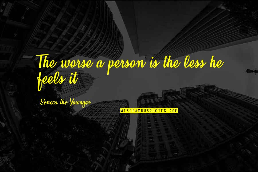 Awareness Quotes By Seneca The Younger: The worse a person is the less he