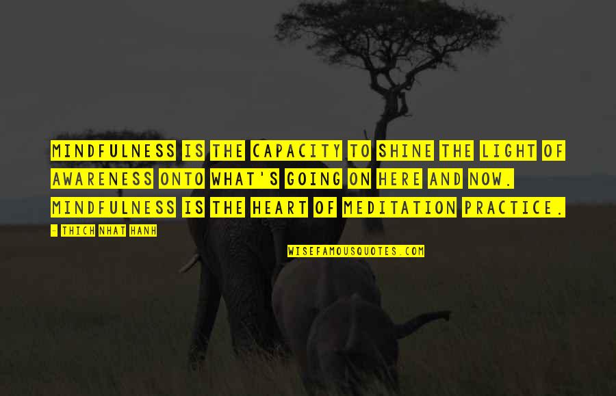 Awareness's Quotes By Thich Nhat Hanh: Mindfulness is the capacity to shine the light Awareness's Quotes By Thich Nhat Hanh: Mindfulness is the capacity to shine the light