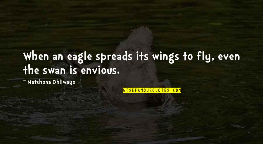Away Michael Gow Quotes By Matshona Dhliwayo: When an eagle spreads its wings to fly, Away Michael Gow Quotes By Matshona Dhliwayo: When an eagle spreads its wings to fly,