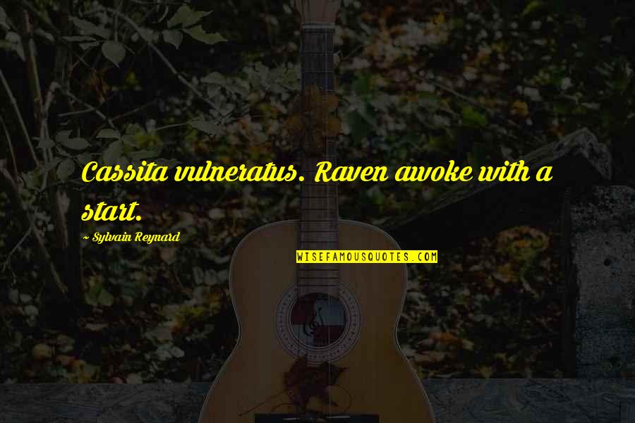 Awoke Quotes By Sylvain Reynard: Cassita vulneratus. Raven awoke with a start.