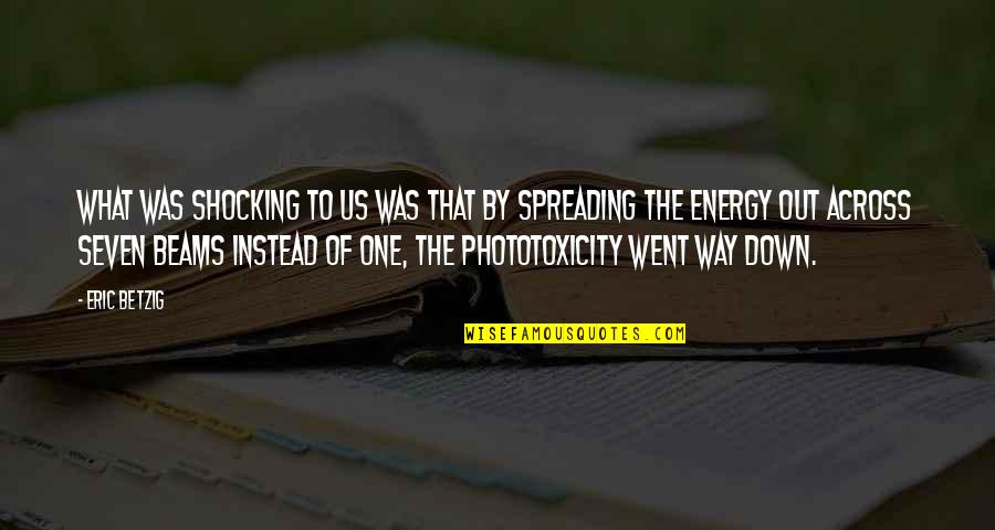 Aww Quotes By Eric Betzig: What was shocking to us was that by