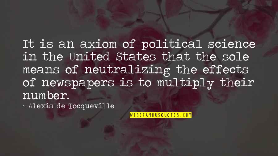 Axiom Quotes By Alexis De Tocqueville: It is an axiom of political science in