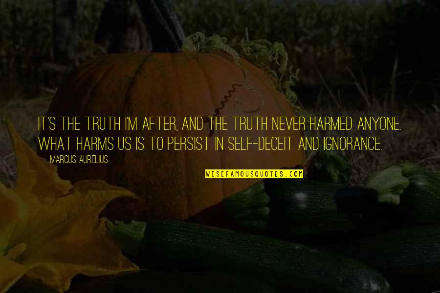 Ayanea Mason Quotes By Marcus Aurelius: It's the truth I'm after, and the truth