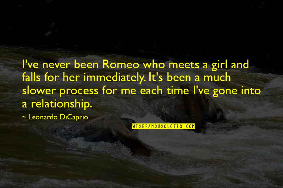 Ayeni Twins Quotes By Leonardo DiCaprio: I've never been Romeo who meets a girl Ayeni Twins Quotes By Leonardo DiCaprio: I've never been Romeo who meets a girl