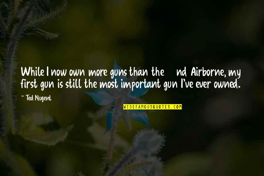 Aygtraining Quotes By Ted Nugent: While I now own more guns than the