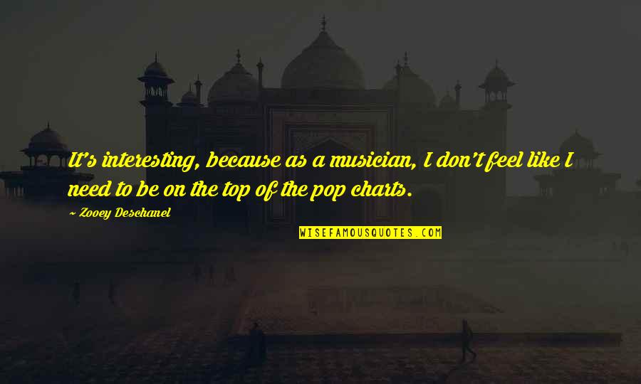 Ayhan Quotes By Zooey Deschanel: It's interesting, because as a musician, I don't Ayhan Quotes By Zooey Deschanel: It's interesting, because as a musician, I don't