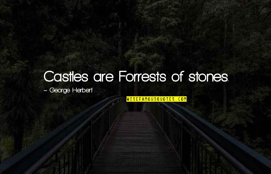 Aylon Samouha Quotes By George Herbert: Castles are Forrests of stones.