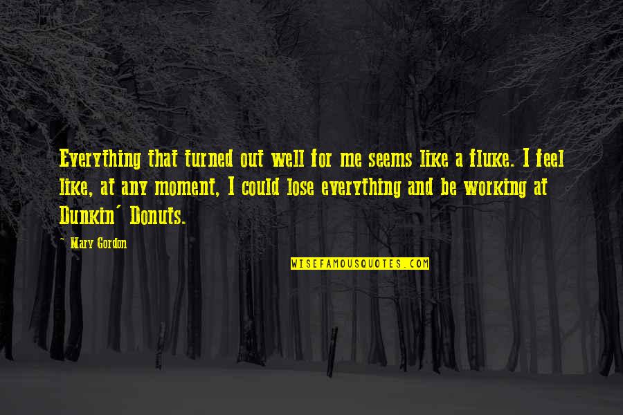 Aynen Yle Quotes By Mary Gordon: Everything that turned out well for me seems Aynen Yle Quotes By Mary Gordon: Everything that turned out well for me seems