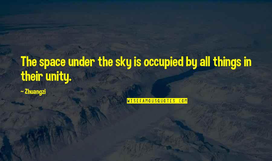 Aysberg Marul Quotes By Zhuangzi: The space under the sky is occupied by