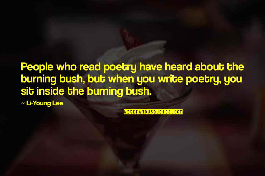 Aysenilstem Quotes By Li-Young Lee: People who read poetry have heard about the Aysenilstem Quotes By Li-Young Lee: People who read poetry have heard about the