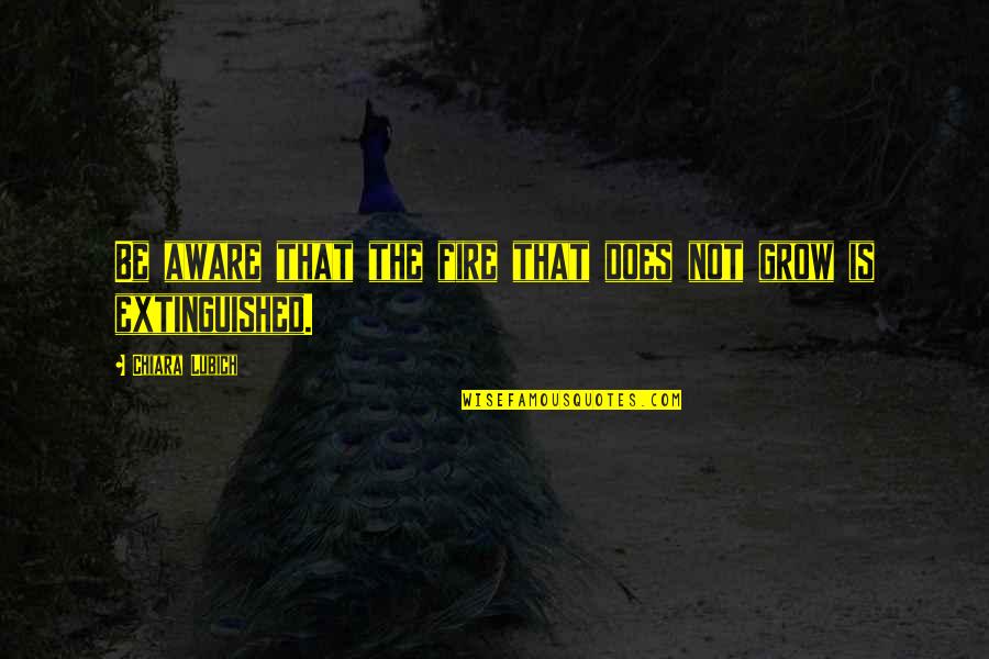 Aysun Topar Quotes By Chiara Lubich: Be aware that the fire that does not Aysun Topar Quotes By Chiara Lubich: Be aware that the fire that does not