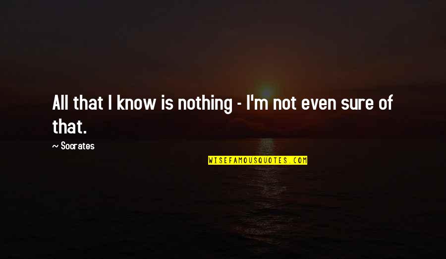 Azadoutian Quotes By Socrates: All that I know is nothing - I'm