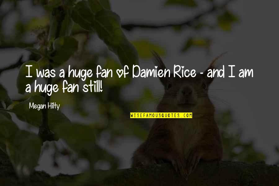 Azaleas For Sale Quotes By Megan Hilty: I was a huge fan of Damien Rice