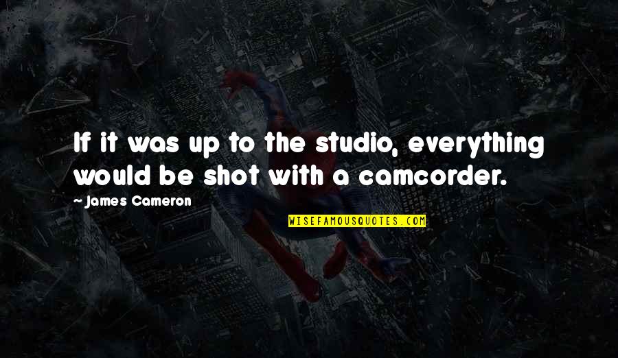 Azande People Quotes By James Cameron: If it was up to the studio, everything