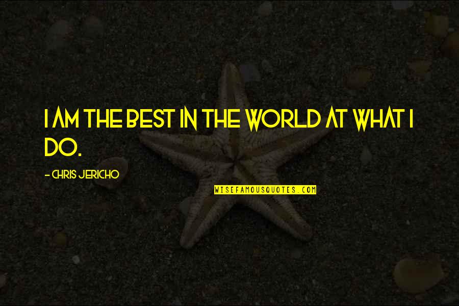 Azeredo Da Quotes By Chris Jericho: I am the best in the world at