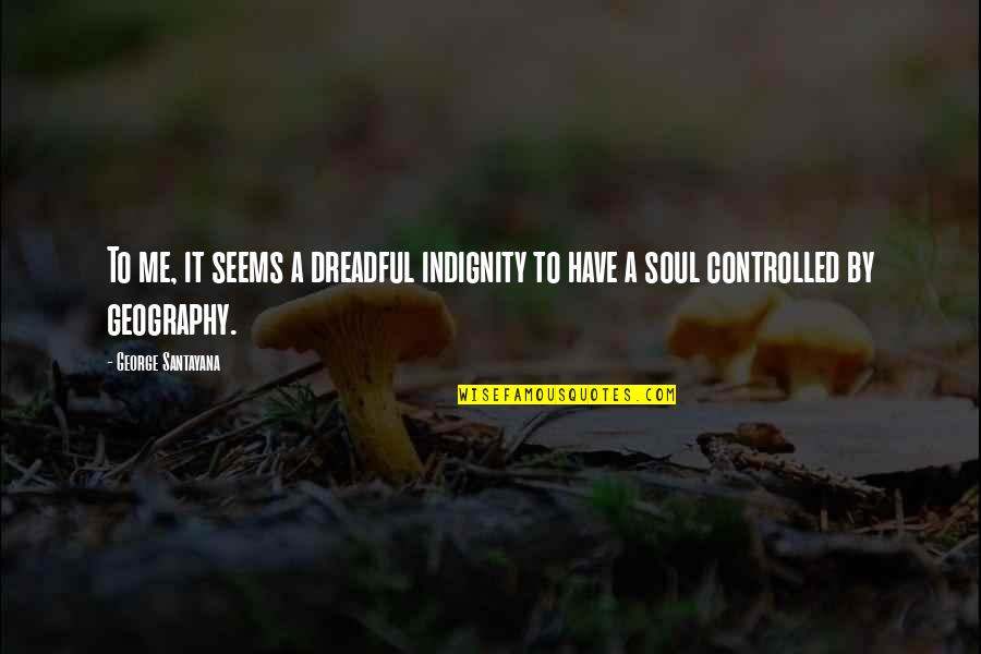 Azrael Lucifer Quotes By George Santayana: To me, it seems a dreadful indignity to
